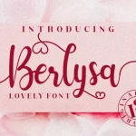 Berlysa Script Font - Fonte Grátis Berlysa Script Font