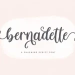 Bernadette Calligraphy Font