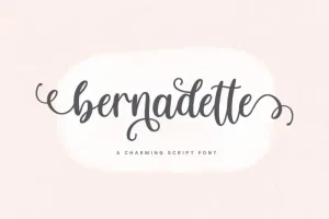 Bernadette Calligraphy Font