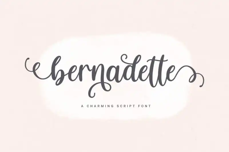Bernadette Calligraphy Font