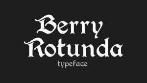 Berry Rotunda Font › Fontesk
