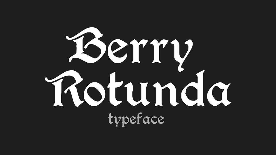 Berry Rotunda Font › Fontesk