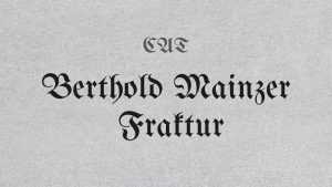Berthold Mainzer Fraktur Font › Fontesk