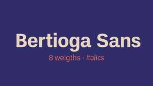 Bertioga Sans Font Family › Fontesk