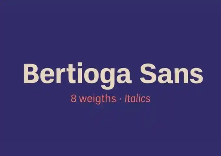 Bertioga Sans Serif Font Family