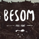 Besom Handwritten Brush Font