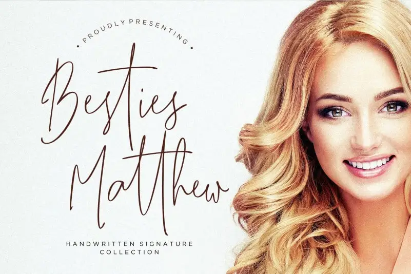 Besties Matthew Handwritten Font