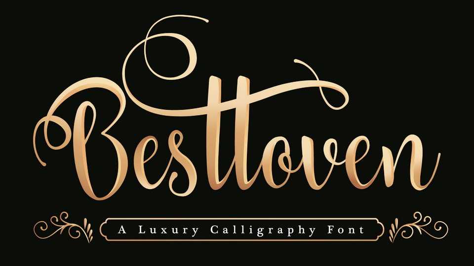 Besttoven Script Font › Fontesk