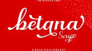 Betana Script Font › Fontesk