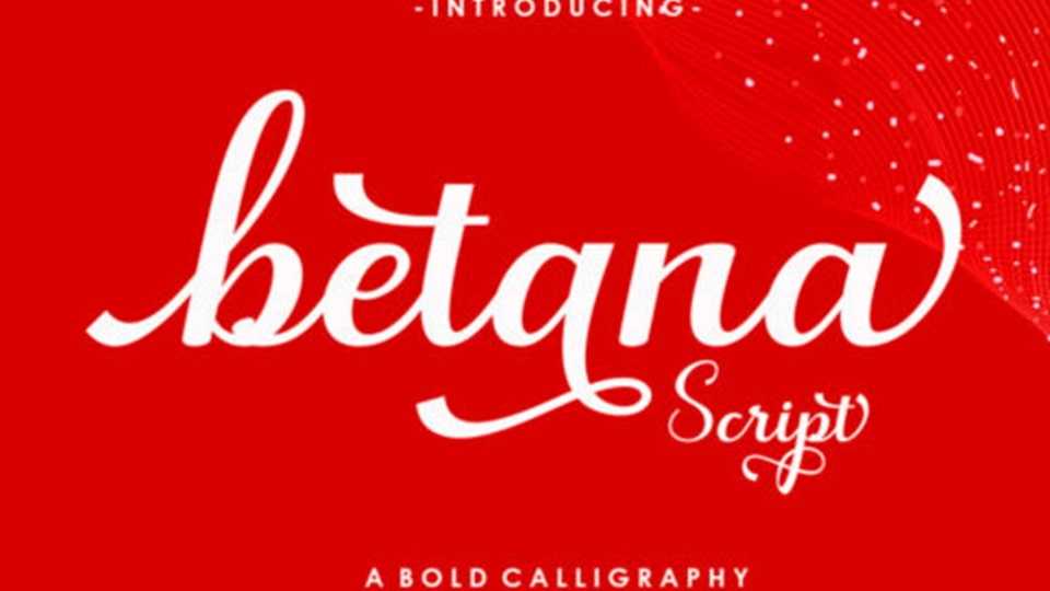 Betana Script Font › Fontesk