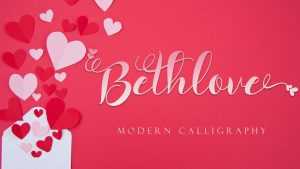 Bethlove Script Font › Fontesk