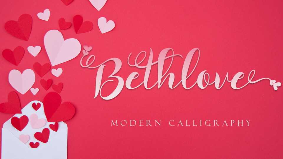 Bethlove Script Font › Fontesk