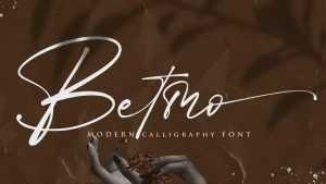 Betmo Script Font › Fontesk