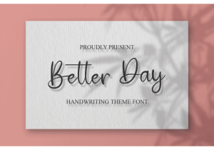 Better Day Script Font