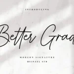 Better Grade Handwritten Font - Fonte Grátis Better Grade Handwritten Font