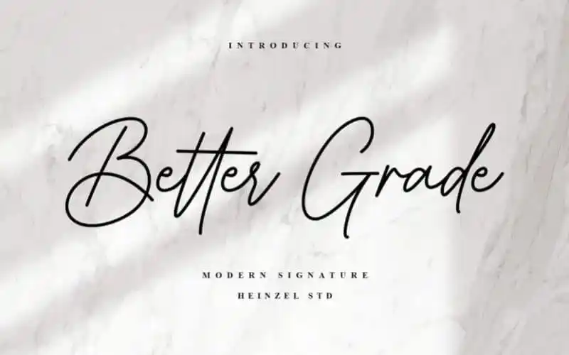 Better Grade Handwritten Font
