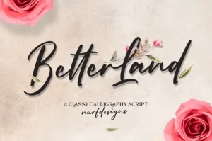 Better Land Script Font