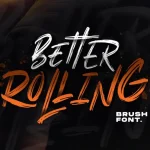 Better Rolling Brush Font