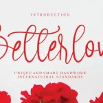 Betterlove Calligraphy Font - Fonte Grátis Betterlove Calligraphy Font