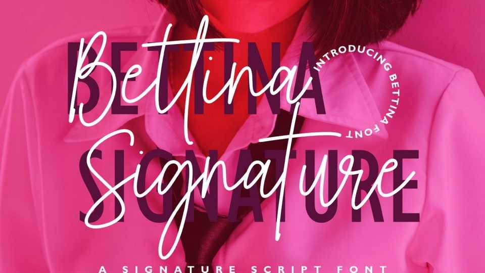 Bettina Signature Font › Fontesk