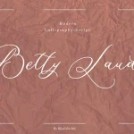Betty Laudia Script Font - Fonte Grátis Betty Laudia Script Font