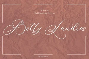 Betty Laudia Script Font