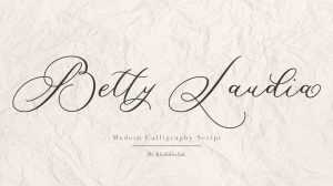 Betty Laudia Script Font › Fontesk