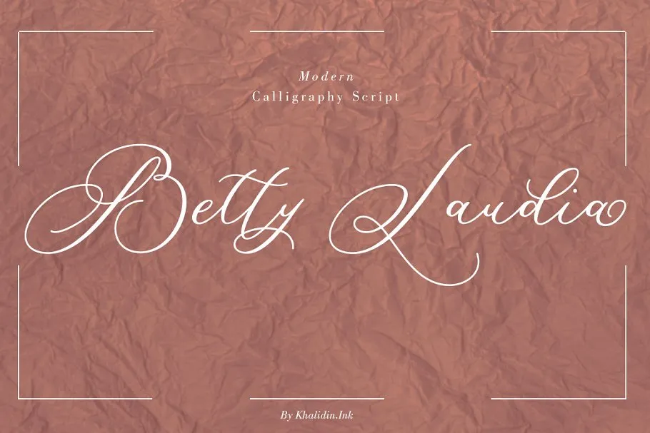 Betty Laudia Script Font