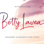 Betty Lavea Handwritten Font