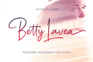 Betty Lavea Handwritten Font
