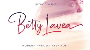 Betty Lavea Script Font › Fontesk