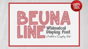 Beuna Line Font › Fontesk