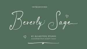 Beverly Sage Font › Fontesk