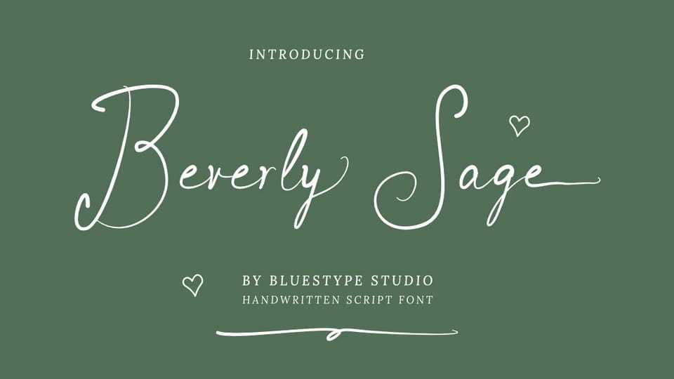 Beverly Sage Font › Fontesk