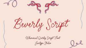 Beverly Script Font › Fontesk