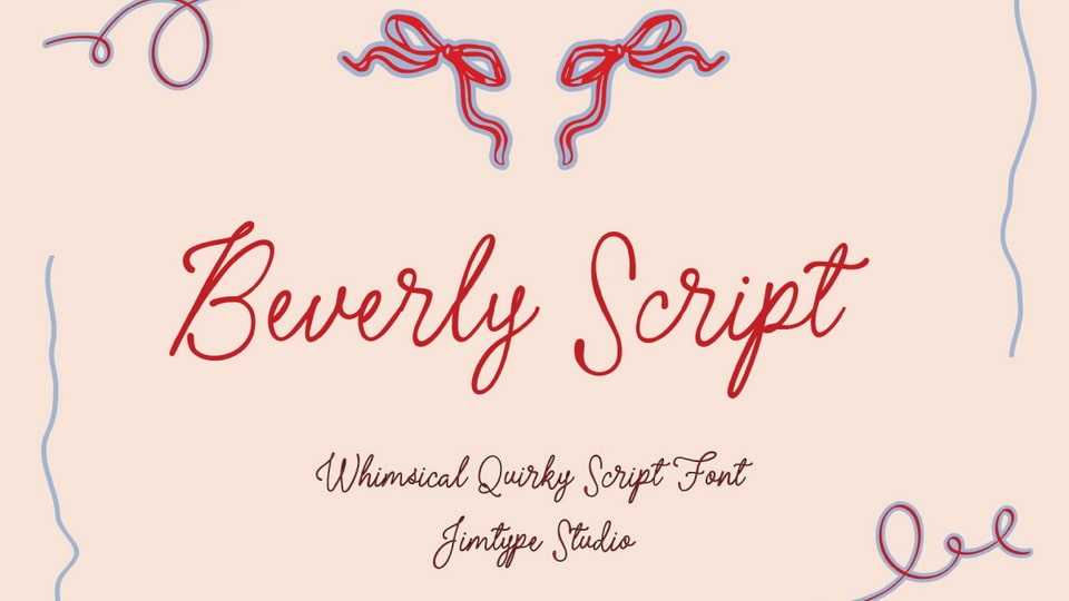 Beverly Script Font › Fontesk