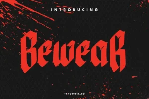 Bewear Creepy Font
