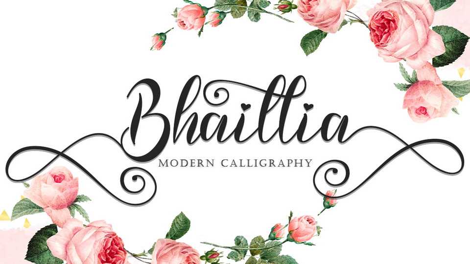 Bhaillia Script Font › Fontesk