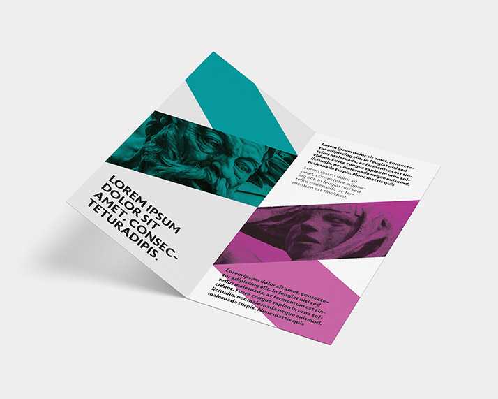 Bi-fold DL leaflet mockup
