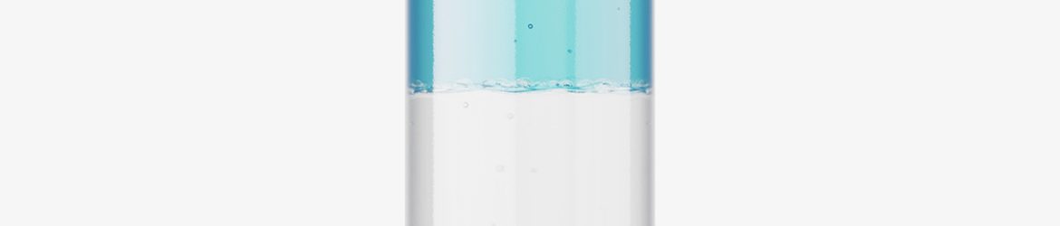 Bi-phase bottle mockup