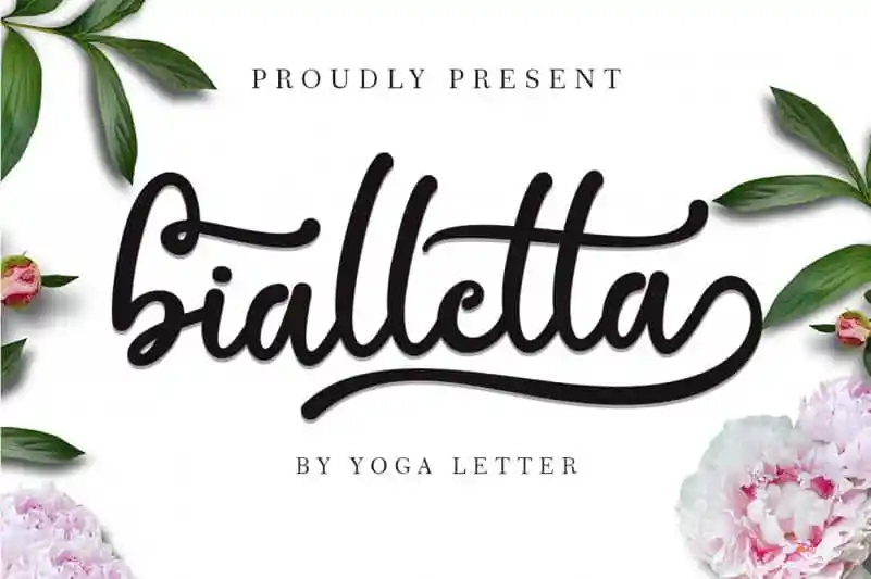 Bialletta Calligraphy Font