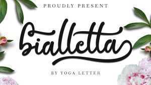 Bialletta Script Font › Fontesk