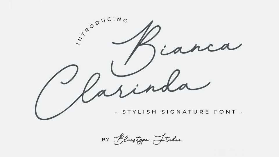 Bianca Clarinda Script Font › Fontesk