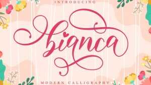 Bianca Script Font › Fontesk