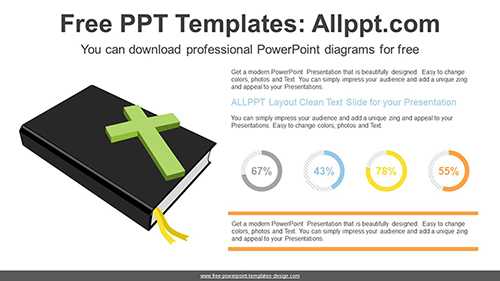 Bible Doughnut Charts PowerPoint Diagram