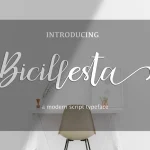 Bicillesta Calligraphy Font