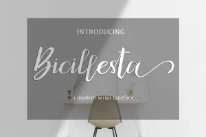 Bicillesta Calligraphy Font