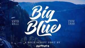 Big Blue Script Font Family › Fontesk