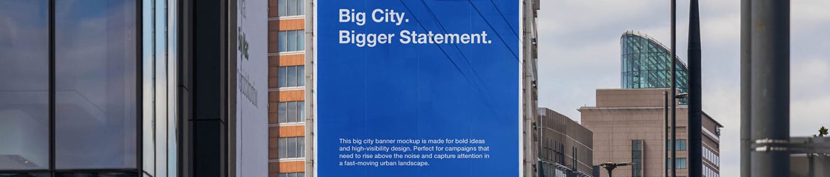 Big city banner mockup
