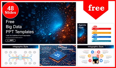 Big Data Massive Flow PowerPoint Templates